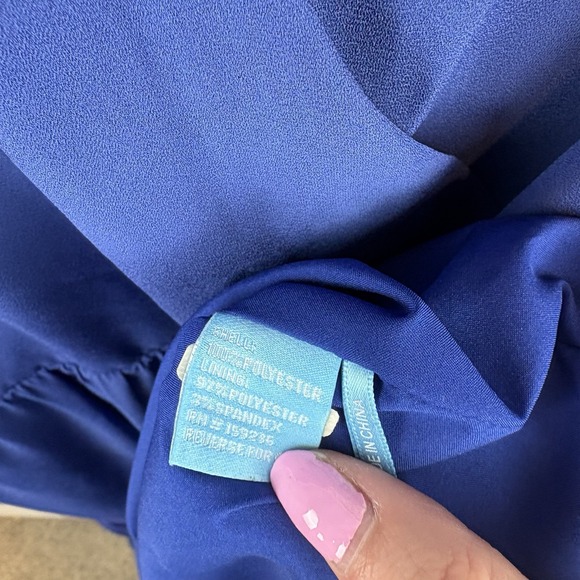 J. Mcglaughlin Tiered Blue Maxi Dress Size 2 - Picture 8 of 10